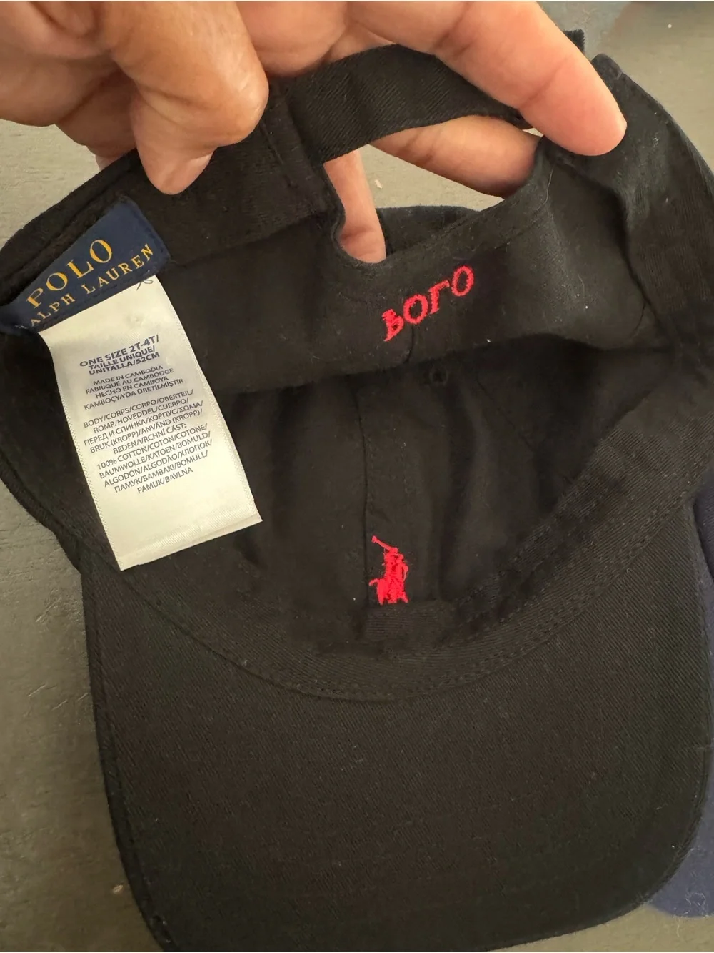 Polo by Ralph Lauren Trio Cotton Baseball Caps - Navy, Black, Olive